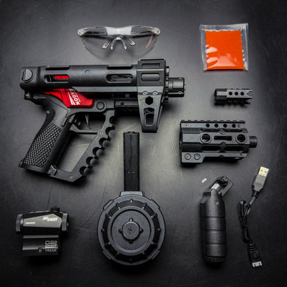 Dragon MK17 Gel Blaster red accessories